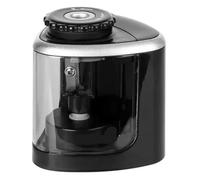 YQNISCU Sacapuntas eléctrico Sacapuntas automático de Escritorio Adecuado for lápices for Estudiantes Papelería de Oficina Escolar(Negro-1)(Black-1)