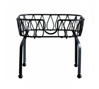 Yqqhrbm Soporte para Barril de Elaboración con Base Metálica Resistente Estructura Elevada Estilo Decorativo y Estabilidad Cuadrada Adecuado para Bodas, Negro, Rack 8L