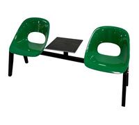 Yqyc Bancos Paras Aeropuertos con Tablero Cuadrado Negro de Piedra en el Centro, Capacidad de Carga: 330 Kg(Green)