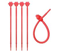 YROHGKPN 5 piezas de bridas de silicona resistentes, organizadores de cables de goma reutilizables para uso diario en casa y oficina gestión de cables