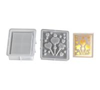 YROHGKPN Juego de moldes de silicona de Navidad para copos de nieve, renos, ángeles, sombras, luz, manualidades, decoraciones navideñas, horneado de vacaciones, moldes de jabón de resina