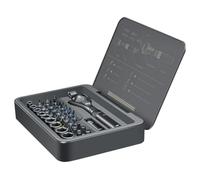 YRREATY Destornillador MagnéTico: Kit de Destornilladores de Trinquete 40 en 1 con de RóTula, Puntas S2 PortáTiles, Herramienta de ReparacióN de PrecisióN.
