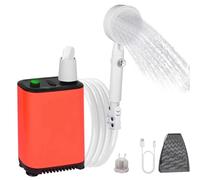 YRREATY Ducha Portátil con Pantalla Digital para Exteriores, Ducha de Campamento, IPX7, Impermeable, Bomba de Ducha Eléctrica, Recargable para la Limpieza de Mascotas.