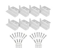 YRREATY Kit de 8 Soportes de Montaje para Paneles Solares, Soporte Tipo Z para Techo, Soporte para Panel Fotovoltaico, Soporte Tipo Z para Coche, Caravana, A