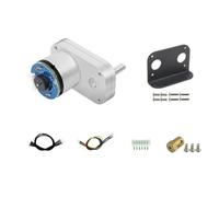 YRREATY Motor Reductor de CC con Codificador Tipo L y Engranajes Totalmente Metálicos, Mejor Antiinterferencia Magnética para Chasis de Vehículo con Ruedas. Kit D