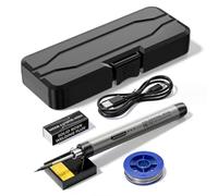 YRREATY Soldador Digital Inalámbrico USB con Temperatura Ajustable de 300 A 450 °C y Batería de 1000 MAh. Herramienta Inteligente para Soldar.