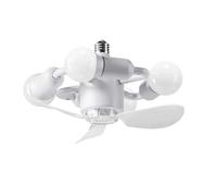YRTUOP Ventilador de Techo con Luz y Mando a Distancia Incluido - Ventilador Con Base E27 Y Mando A Distancia | Ventiladores de Techo - Para Dormitorio Cocina Habitación Infantil Granja Interior Salón