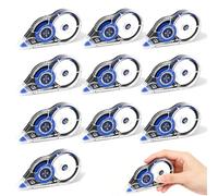 Ysimple 10 Piezas Cinta Correctora Blanca 30m*5mm,Cintas Correctoras,Correction Tape con Capuchón Protector,Mini Cinta Correctora,para Material Escolar Oficina Hogar Niños Estudiantes (Blanco)