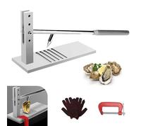 Ysislybin Abridor Ostras, Juego De Herramientas Para Abrir Ostras De Acero Inoxidable Con 2 Cuchillos Para Ostras Y Guante Para Mariscos, Para Restaurantes Y Hogares, Herramientas Para Mariscos