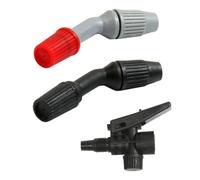 YSJCHEBS 2 Cabezales De Pulverización Estándar, 1 Controlador De Pulverización Negro, Boquilla De Manguera, Boquilla De Pulverizador De Jardín, Piezas De Pulverizador De Mochila