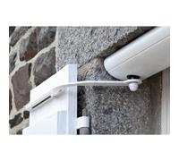 Yslo Flex io 1P somfy motor radio para persianas batientes monopuerta (cárter marrón + brazos negros)
