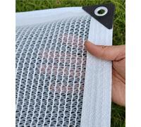 YSPZDQ Lona Sombra Exterior Blanca, Malla de Sombreo con Ojales & UV-Resistente, HDPE Tela Sombra, Transpirable & Anti-Desgarros para Jardín, Patio, Invernadero(4x8m)