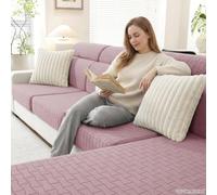 Ystyle Funda Asiento Sofa Elástico (3 Asientos, Rosa Palo)