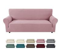 Ystyle Funda Sofa 3 Plazas con Brazos, Rosa Palo