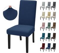 Ystyle Fundas Sillas De Comedor Pack 4, Funda Silla Moderna, Azul Oscuro | Fundas Sillas Ajustables, Funda Para Sillas Elástica, Funda Para Silla, Funda Protectora Sillas, Fundas Decorativas Sillas