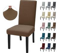 Ystyle Fundas Sillas De Comedor Pack 4, Funda Silla Moderna, Marrón | Fundas Sillas Ajustables, Funda Para Sillas Elástica, Funda Para Silla, Funda Protectora Sillas, Fundas Decorativas Sillas
