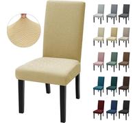 Ystyle Fundas Sillas De Comedor Pack 6, Funda Silla Moderna, Beige | Fundas Sillas Ajustables, Funda Para Sillas Elástica, Funda Para Silla, Funda Protectora Sillas, Fundas Decorativas Sillas