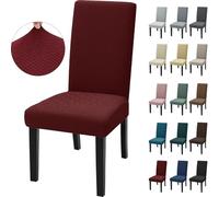 Ystyle Fundas Sillas De Comedor Pack 6, Funda Silla Moderna, Rojo | Fundas Sillas Ajustables, Funda Para Sillas Elástica, Funda Para Silla, Funda Protectora Sillas, Fundas Decorativas Sillas