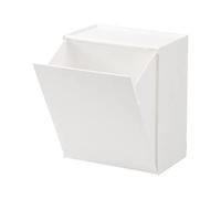 Ysyqkn Caja Dispensadora a Prueba de Polvo, Dispensador de Toallas de Papel, Organizador de Almacenamiento para Tocador de Baño Incorporado, Bolsa de Basura