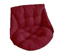 Ysyqkn Cojín Colgante para Silla Columpio, Cojín Lavable para Cesta Colgante, Cojín Reposacabezas para Silla de Exterior Tipo Huevo, Cojín Suave, Rojo