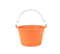 Ysyqkn Cubo de Cemento, Contenedor Multiusos de Nailon con Asa Reforzada, de Usos Múltiples, Resistente Al Desgaste, Fácil de Manejar, Apto para Riego Y Tran, Naranja, 17.5 Cm X 27.5 Cm