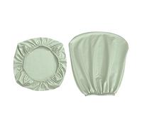 Ysyqkn Funda Protectora Elástica para Silla de Oficina Dividida, de Piel Sintética PU, a Prueba de Polvo Y Aceite, Asiento+Respaldo Verde