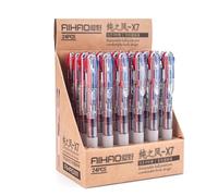 YTBHSHXZ Bolígrafo retráctil de gel, bolígrafo tinta, bicolor roja y azul 0,5 mm(24pcs)