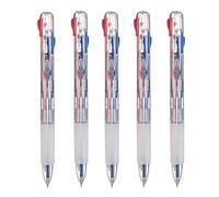 YTBHSHXZ Bolígrafo retráctil de gel, bolígrafo tinta, bicolor roja y azul 0,5 mm(5pcs)