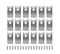 YTEGSAQSXC Cuchilla for Cortacésped, Juego De Cuchillas De Corte for Cortacésped De Acero Inoxidable De Repuesto, 18/36 Uds., Compatible con Worx Landroid(Silver 18pcs)