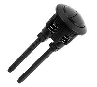 YTOOK - Botón de repuesto para inodoro doble, botón de descarga de inodoro de cabeza redonda, accesorios de repuesto para reparación de tanque de agua de inodoro (negro)