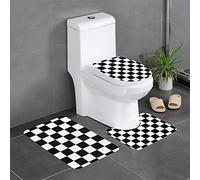 YTORA Juego de alfombrillas de baño de 3 piezas, antideslizantes, absorbentes, de secado rápido, juego de alfombras de baño para bañera, ducha y baño