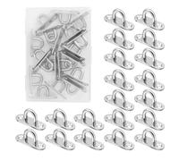 YTUGIL 20 placas de ojo de acero inoxidable, ojal de pared, M5, placa de ojo con ojal para toldo/fijación de pared, fijación de techo, ganchos de pared