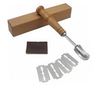 Yuannee Cuchillo de Panadero,Herramienta de Corte de Pan Masa Cuchillo de Pan con 5 Cuchillas de Afeitar de Repuesto para DIY Pan Masa Hornear Cocina Bricolaje