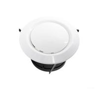 Yuanpgky Difusor de ventilación circular para interiores, control de flujo de aire ajustable, sistema de ventilación de montaje en techo con panel extraíble para una fácil limpieza (100 mm)