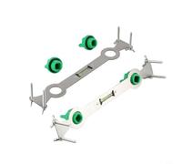 Yuanpgky Herramienta de nivelación de tuberías de agua de acero inoxidable con nivel de burbuja para ajuste de tuberías frías y calientes, 245 mm de longitud, construcción de metal para ducha y grifo