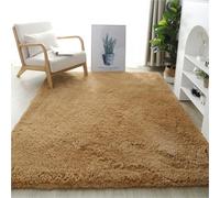 YUANWAN Alfombra Decorativa 90 x 200 cm Antideslizante Resistente Alfombras Modernas Mullidas Alfombra Antideslizante para Salón Dormitorio y Zonas Interiores, Caqui
