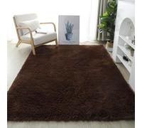 YUANWAN Alfombra Salón 130 x 200 cm Lavable y Antideslizante Alfombras Cuadradas para Sala de Estar Alfombra Moderna para La Sala de Estar Salón O Dormitorio, Marrón