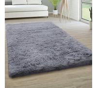 YUANWAN Alfombras de Área 70 x 140 cm Antideslizante Resistente Alfombra Mullida Que No Se Desparrama Alfombra Rustica para Interiores Estar Habitación, Gris Claro