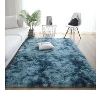 YUANWAN Alfombras Salon 100 x 170 cm Lavable y Antideslizante Alfombras Modernas Mullidas Alfombra Antideslizante para La Sala de Estar Salón O Dormitorio, Azul