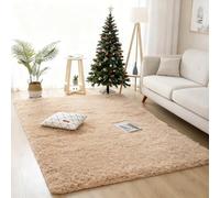 YUANWAN Alfombras Salon 150 x 170 cm Antideslizante Resistente, Lavable Alfombras Modernas para Interiores Alfombra Interior para Salón Dormitorio y Zonas Interiores, Habitación, Beige