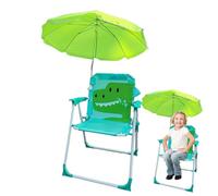 yuchdzexu Silla de playa para niños con paraguas, silla plegable para niños | Asiento de arena resistente al viento con sombrilla para viajes al aire libre, césped, jardín, patio, piscina, picnic