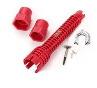 YUDAWN Llave de grifo 8 en 1, extensión de grifo, llave de montaje para grifos, llave de tubo multifunción, llave de fregadero, herramienta sanitaria para fregadero y baño