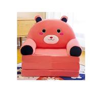 YUDIZWS Sofá Plegable para Niños de Dibujos Animados, Forma de Felpa, Respaldo Sillón Cama Tapizado 2 en 1, Asiento Abierto para Bebés y Niñas,N