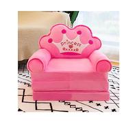 YUDIZWS Sofá Plegable para niños de Dibujos Animados, Plegable Forma de Felpa para niños Sofá Respaldo Sillón Cama tapizado 2 en 1 Asiento de sofá Abierto para Bebés Niñas,B
