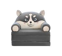 YUDIZWS Sofá Plegable para niños de Dibujos Animados, sofá para niños Plegable Forma de Felpa Respaldo Sillón Cama tapizado 2 en 1 Asiento de sofá Abierto para bebés Bebés Niñas,P