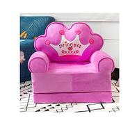 YUDIZWS Sofá Plegable para niños de Dibujos Animados, sofá para niños Plegable Forma de Felpa Respaldo Sillón Cama tapizado 2 en 1 Asiento de sofá Abierto para bebés Bebés Niñas,C