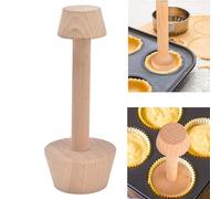 Yuecoom Herramienta de manipulación de repostería, tarta de queso molde para tarta de huevo de madera de doble cara,herramienta de cocina para DIY tartas de huevo tartas de queso