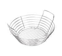 YUEHISY 304 Stainless Steel Charcoal Basket for Outdoor BBQ | Construcción de acero inoxidable 304, Se adapta a Char Griller, Pit , Kamado Joe más, Elimina las cenizas y conserva el