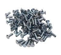 YUEHISY Clavos para Neumáticos Picos de Nieve Tornillo de Carburo Antideslizante Universal para Auto Camión Carretilla Elevadora Vehículo Todoterreno, 100 Piezas Aluminio de Acero Al Carbono