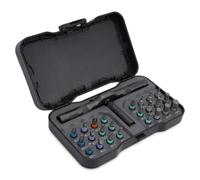 YUEHISY Juego de Destornilladores de Trinquete, Puntas Múltiples 24 en 1 con Mango de Trinquete Desmontable, Mini Kit de Herramientas para Reparar Computadoras, Muebles DIY
